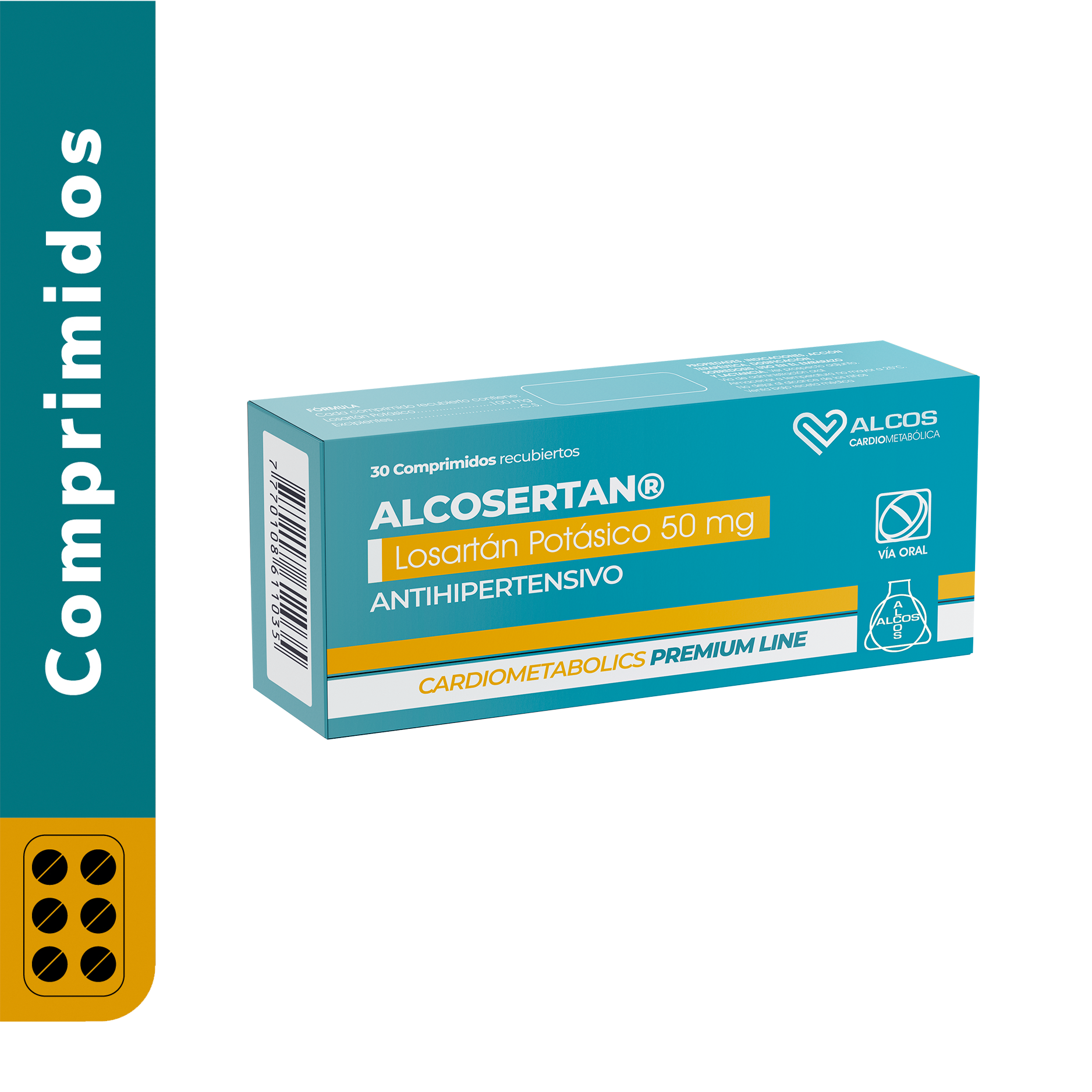 ALCOSERTAN 50 MG X 30 COMP